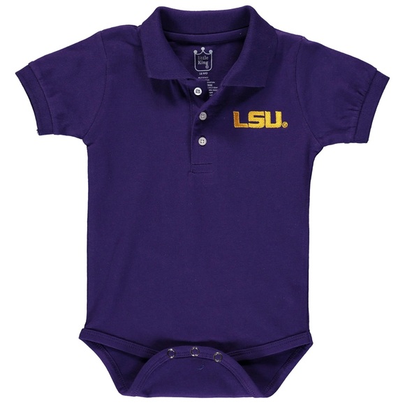 Little King Other - Little King Purple LSU Baby Onesie 12m